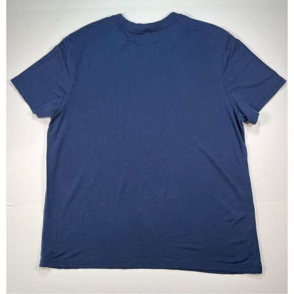 Allbirds Navy Blue Short Sleeve Crew Neck Classic T-Shirt Mens Size XXL Arm Logo - Picture 5 of 7